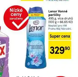 Tesco Lenor vonné perličky nabídka