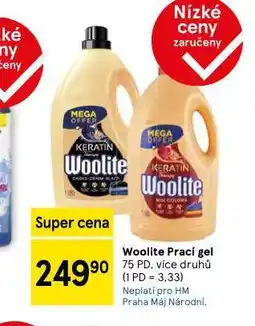 Tesco Woolite prací gel nabídka