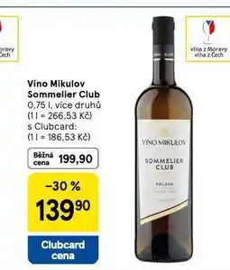 Tesco Víno mikulov nabídka