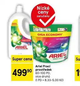Tesco Ariel prací prostředek nabídka