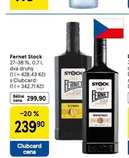 Tesco Fernet stock nabídka