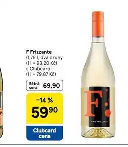 Tesco F frizzante nabídka