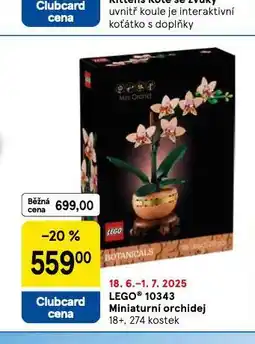Tesco Lego miniaturní orchidej nabídka