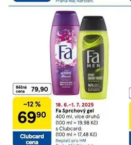 Tesco Fa sprchový gel nabídka