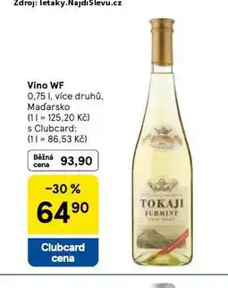 Tesco Víno wf nabídka