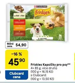 Tesco Friskies kapsičky pro psy nabídka