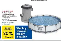 Tesco Bestway bazén s kovovým rámem nabídka