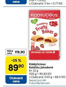 Tesco Kiddylicious koláčky jahodové nabídka