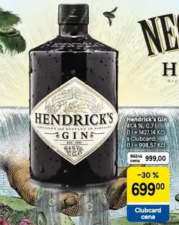 Tesco Hendrick's gin nabídka