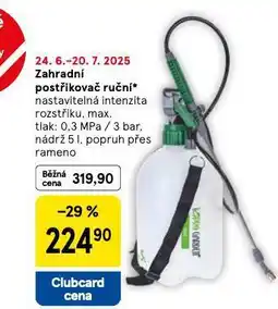 Tesco Zahradní postřikovač ruční nabídka