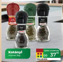 Tamda Foods Kotányi mlýnek nabídka