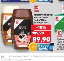 Kaufland Instantní káva nabídka