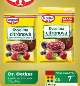 Tamda Foods Dr. Oetker kyselina citrónová nabídka