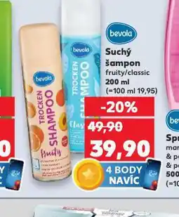 Kaufland Bevola suchý šampon nabídka