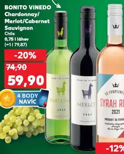 Kaufland Bonito vinedo cabernet sauvignon nabídka