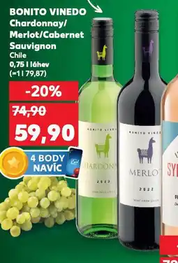 Kaufland Bonito vinedo chardonnay nabídka