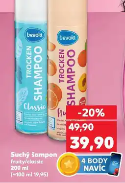 Kaufland Bevola suchý šampon nabídka