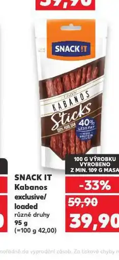 Kaufland Kabanos exclusive / loaded nabídka