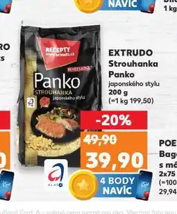 Kaufland Extrudo strouhanka pnako nabídka