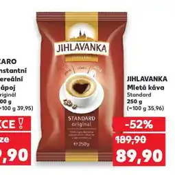 Kaufland Jihlavanka standard mletá káva nabídka