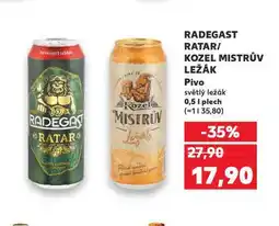 Kaufland Pivo radegast ratar nabídka