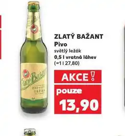 Kaufland Pivo zlatý bažant nabídka