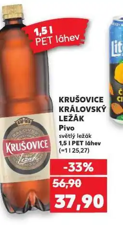 Kaufland Krušovice královský ležák nabídka