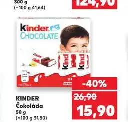 Kaufland Kinder čokoláda nabídka