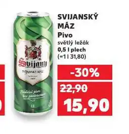 Kaufland Pivo svijanský máz nabídka