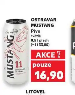 Kaufland Pivo ostravar mustang nabídka