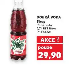 Kaufland Donrá voda sirup nabídka