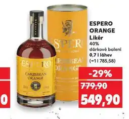Kaufland Espero orange likér nabídka