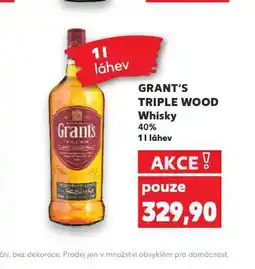 Kaufland Grant´s triple wood whisky nabídka