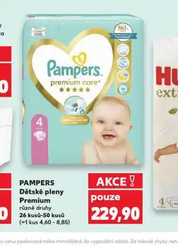 Kaufland Pampers dětské plenky nabídka