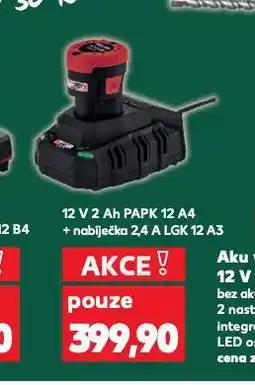 Kaufland Akumulátor 12 v / 2 ah + nabíječka nabídka