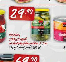 Terno Okurky sterilované nabídka