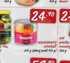 Terno Mandarinky loupané nabídka
