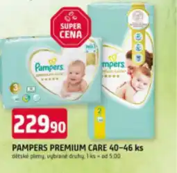 Trefa PAMPERS Premium care nabídka