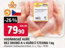 Trefa Vodňanské kuře bez drobů a 4 kuřecí stehna nabídka