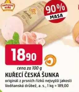 Trefa Kuřecí česká šunka nabídka