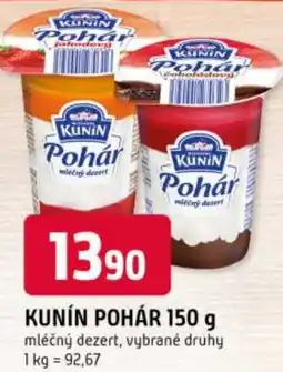 Trefa Kunín pohár nabídka
