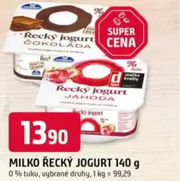 Trefa Milko řecký jogurt nabídka
