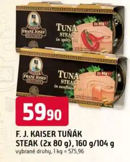 Trefa F. J. KAISER Tuňák steak nabídka