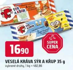 Trefa Veselá kráva sýr a křup nabídka