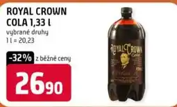 Trefa ROYAL CROWN Cola nabídka