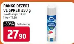 Trefa RANKO Dezert ve spreji nabídka
