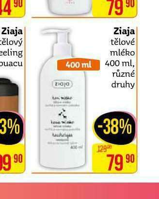 Teta Ziaja tělové mléko nabídka