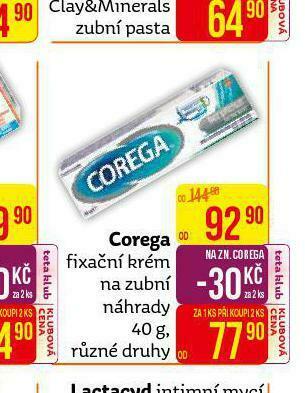 Teta Corega fixační krém nabídka