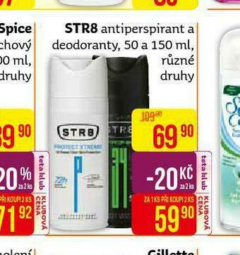 Teta Str8 antiperspirant nabídka