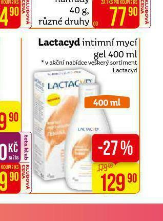 Teta Lactacyd intimní mycí gel nabídka